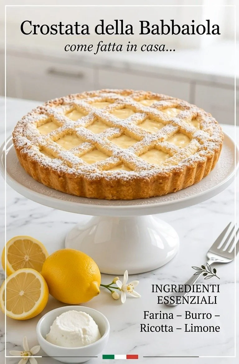 Crostata di Limone con crema al limone e pasta frolla dorata