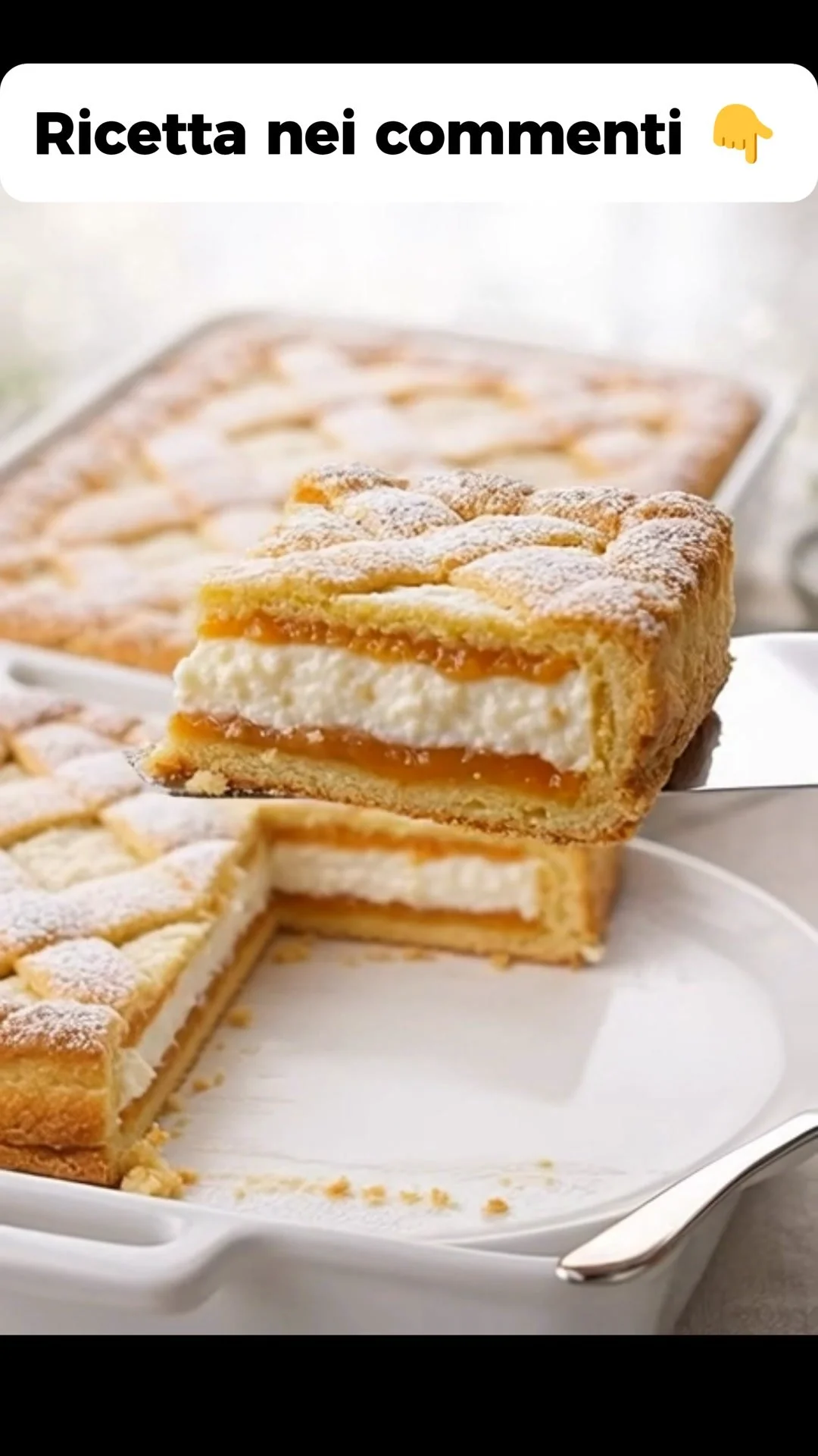 Crostata di Ricotta e Marmellata, dolce tradizionale italiano