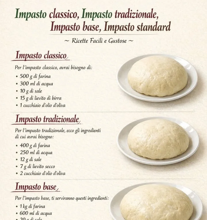 Preparazione di un buon impasto per pizza e pane in cucina