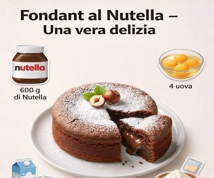 Fondente al Nutella: dolce cremoso e gustoso per dessert gourmet.