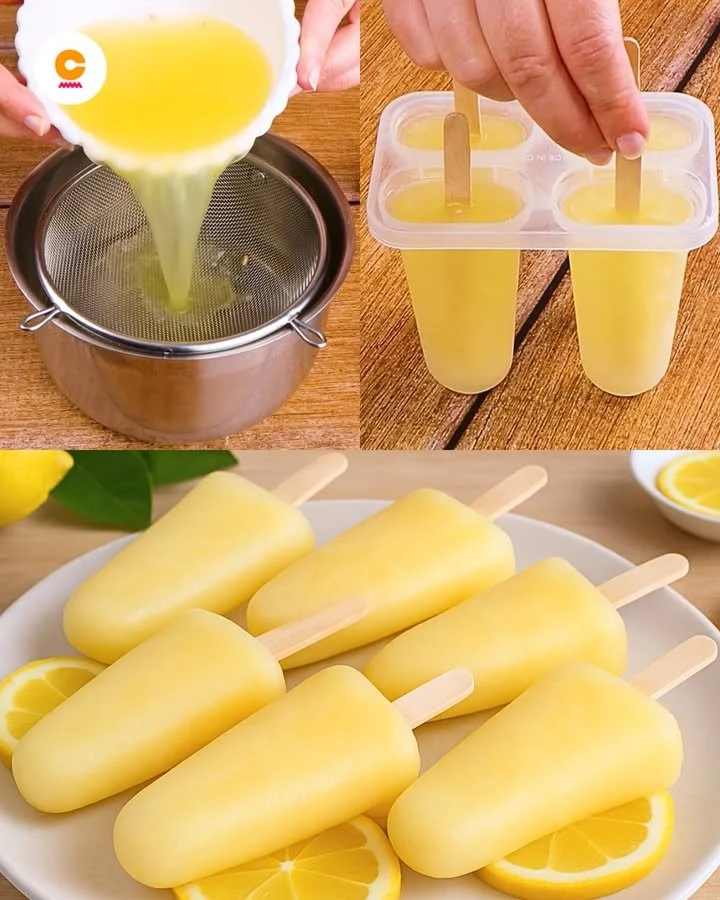 Deliziosi ghiaccioli al limone fatti in casa