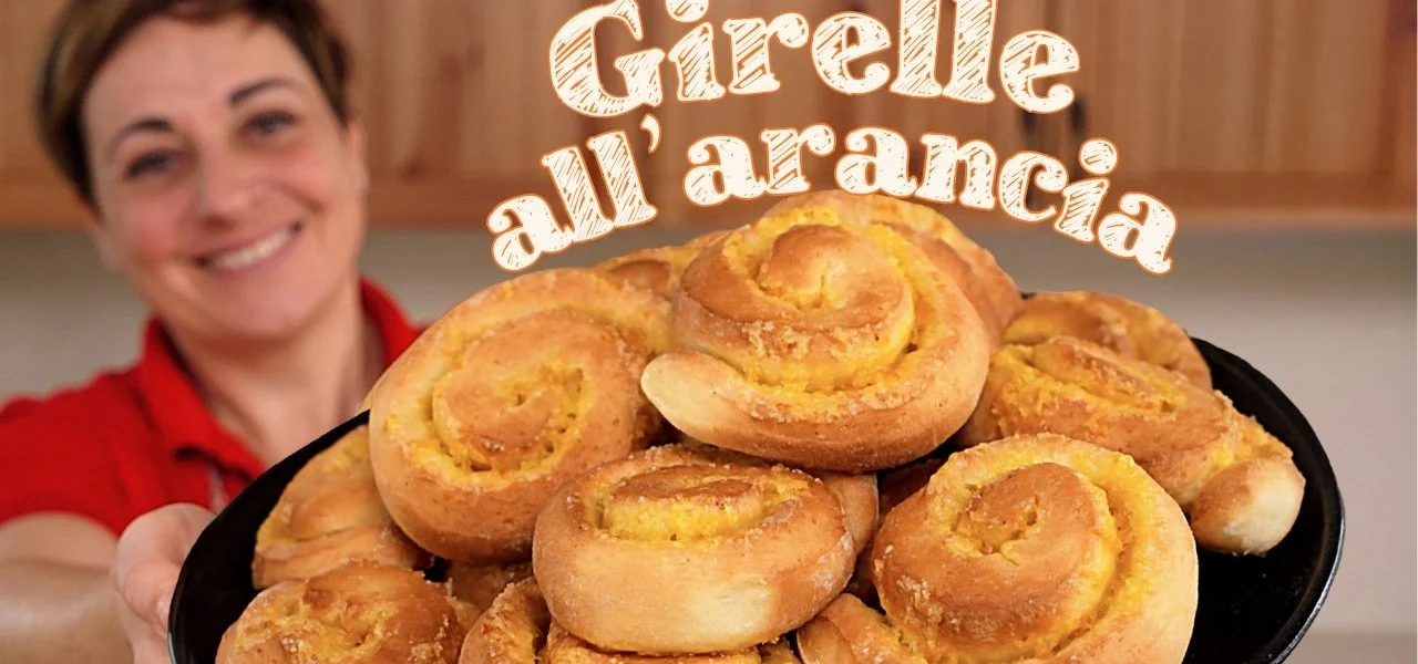 Girelle all'arancia, dolci arrotolati con ripieno all'arancia