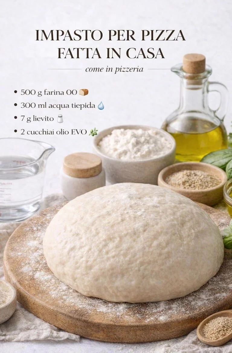 Visuale di un impasto perfetto pronto per la cucina.