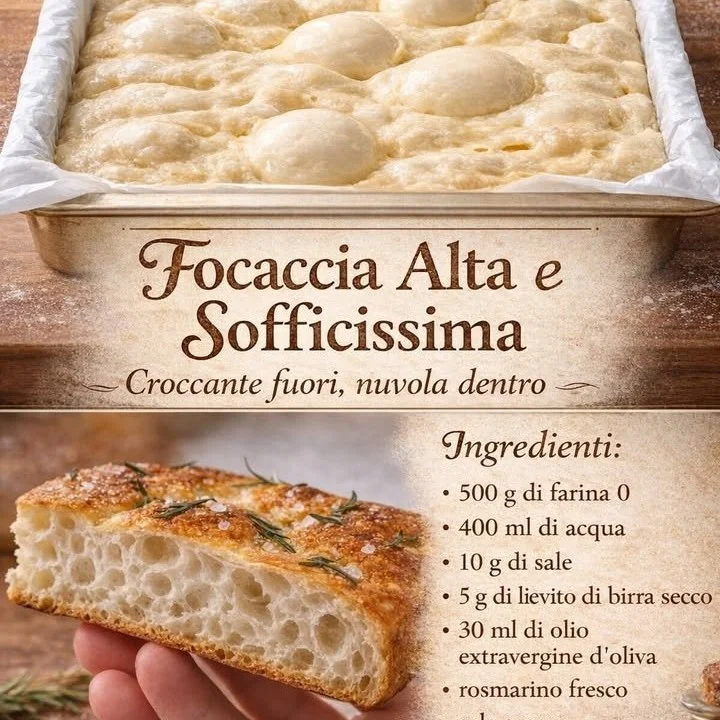 Focaccia spaziale con ingredienti freschi e impasto perfetto