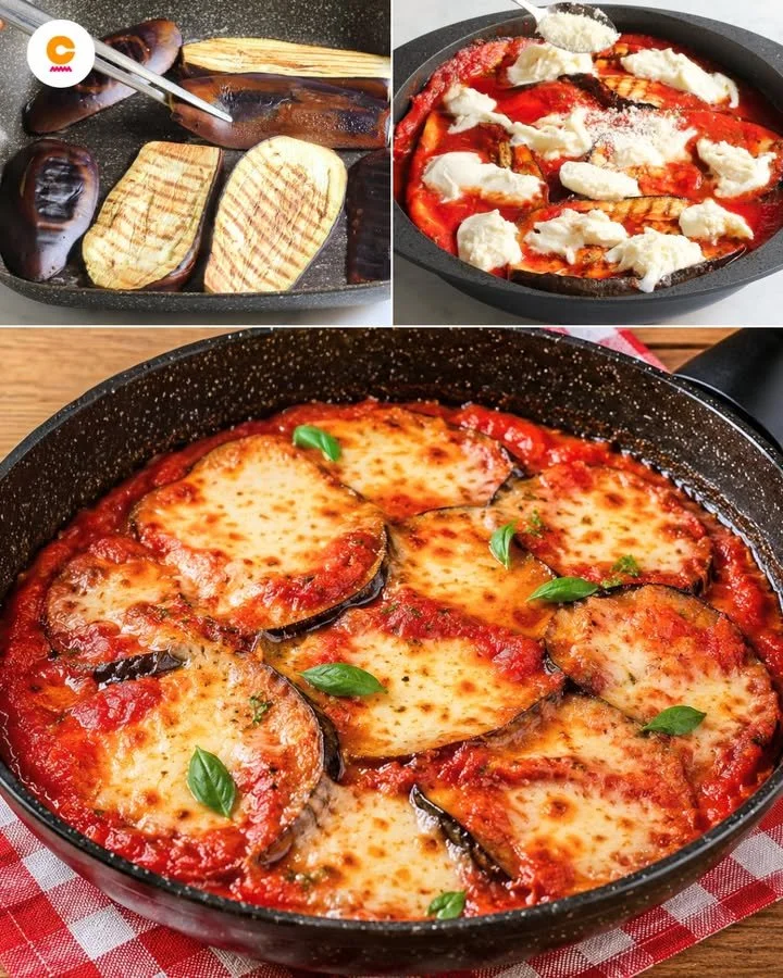 Melanzane alla Pizzaiola servite con pomodoro e spezie