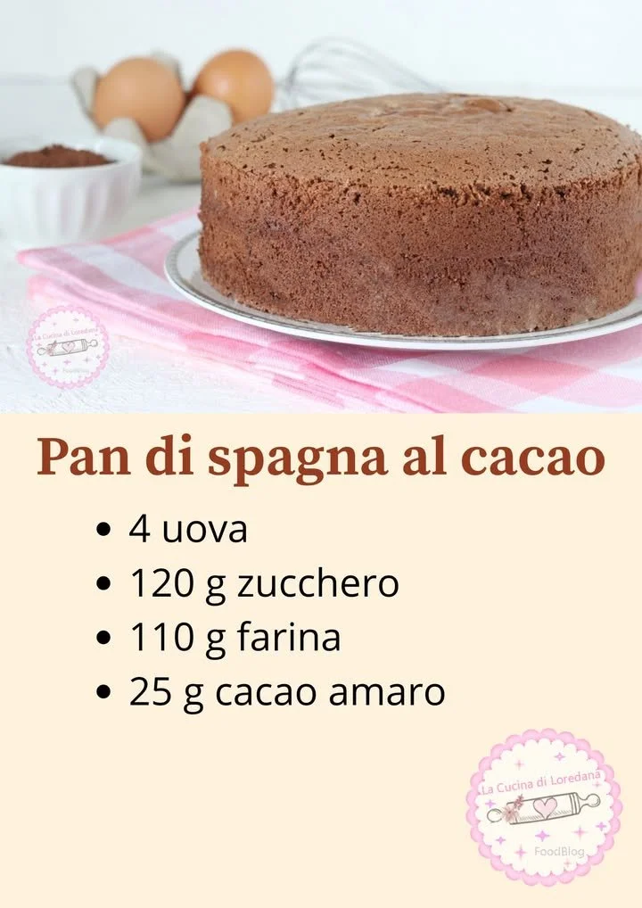 Pan di Spagna al Cacao, dolce soffice e delizioso per ogni dessert