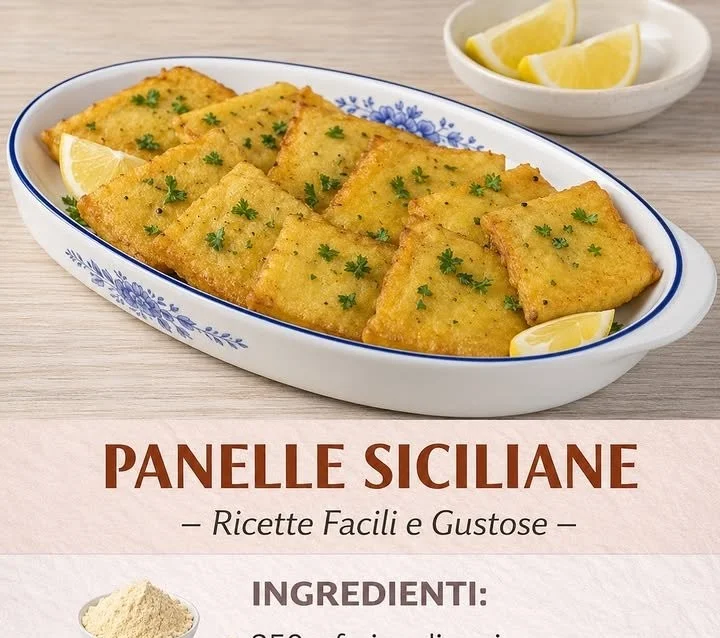 Deliziose Panelle Siciliane fritte a base di farina di ceci
