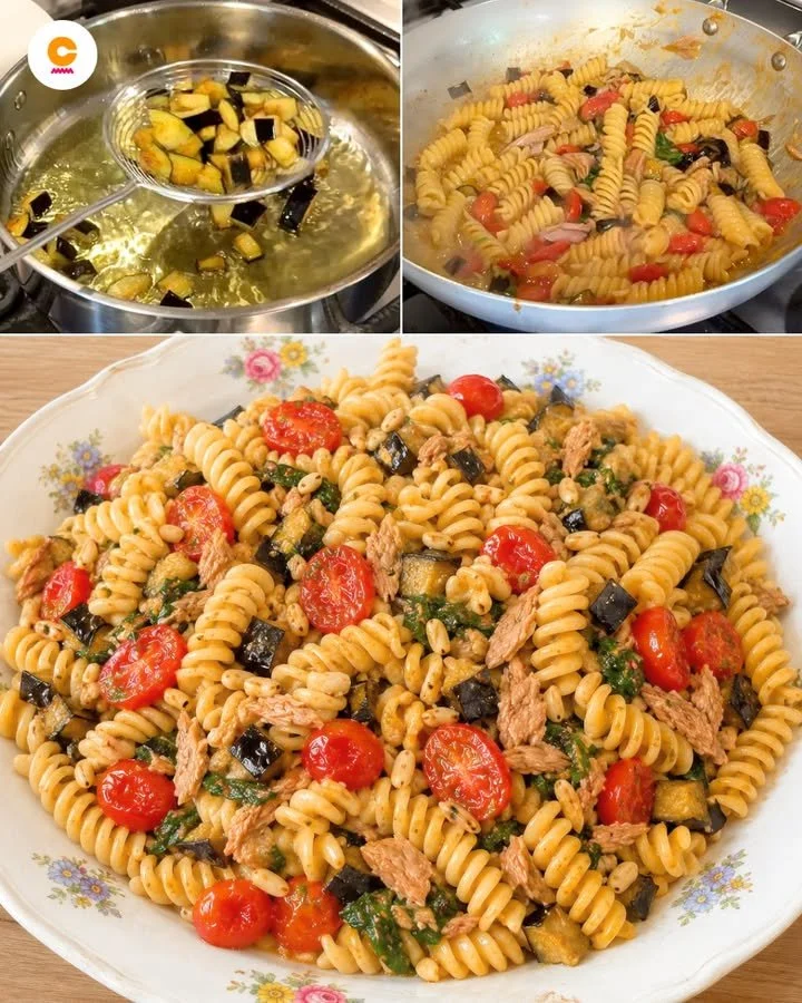 Pasta Tonno preparata con ingredienti freschi e deliziosi