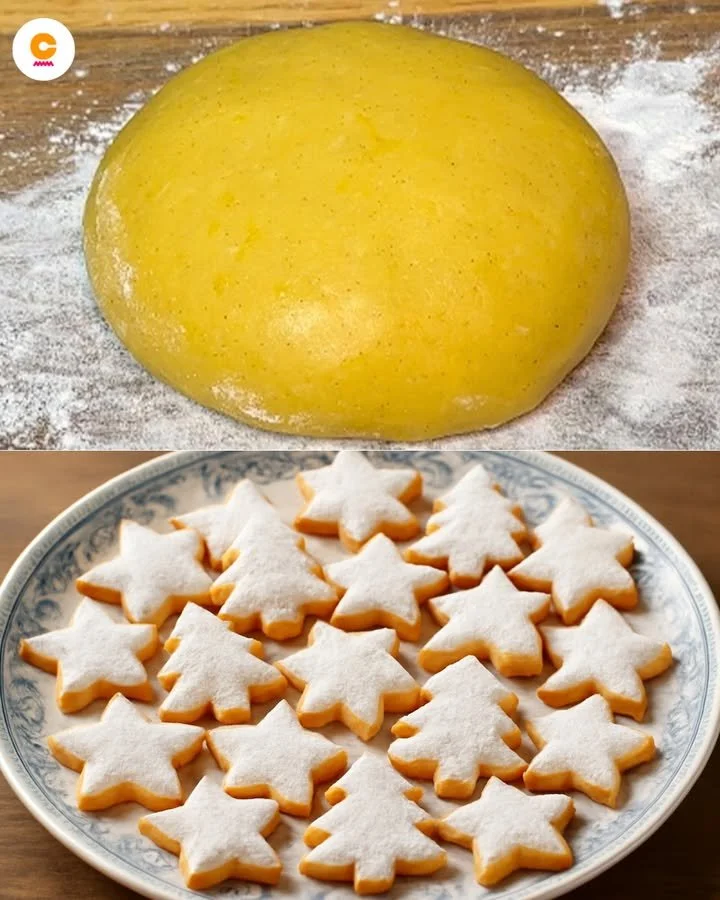 Pasta Frolla di Natale pronta per biscotti e dolci natalizi