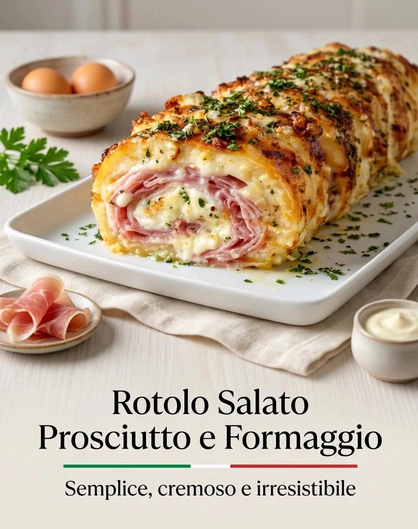 Piatto di prosciutto e formaggio presentato in modo creativo