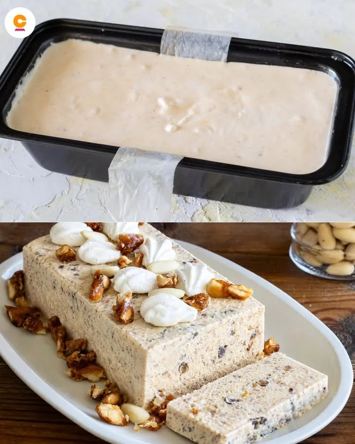 Semifreddo alle mandorle, un dolce freddo e cremoso per ogni festa.