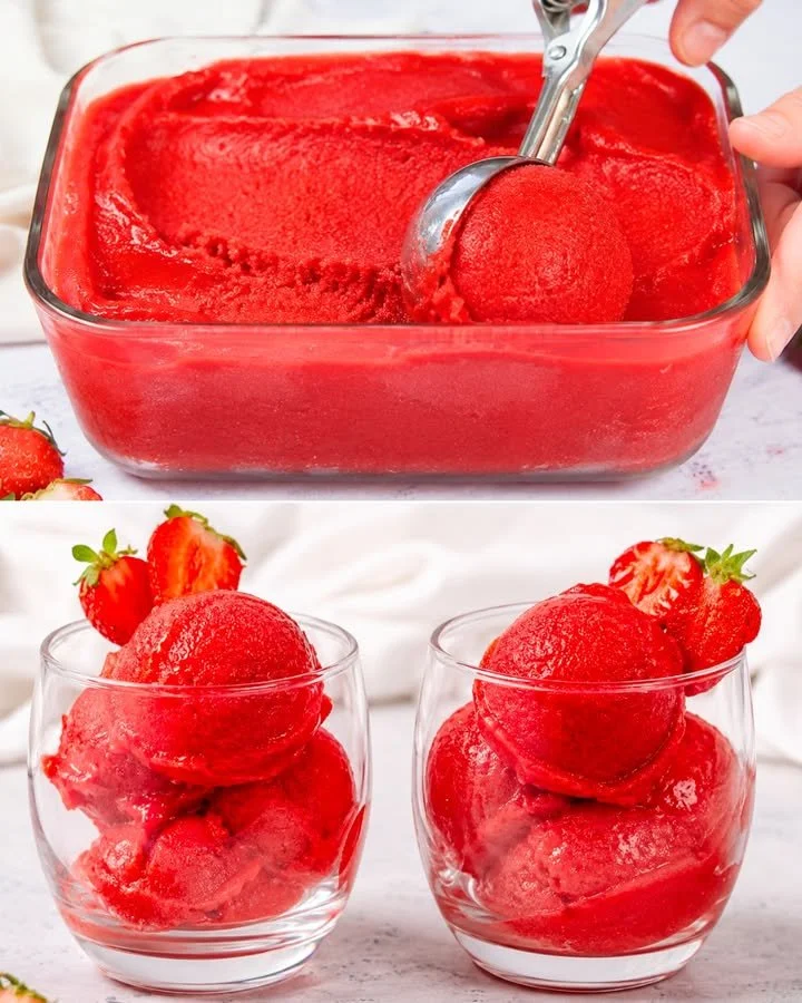Sorbetto Furbo con 3 ingredienti, fresco e facile da preparare