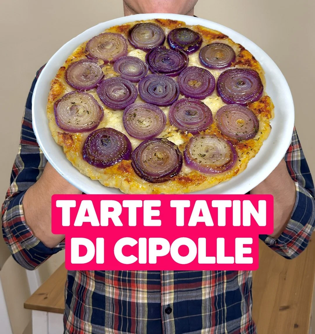 Tarte Tatin di Cipolle, dolce francese a base di cipolle caramellate