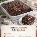 Torta al Cioccolato cremosa e invitante, decorata con cioccolato e frutta.