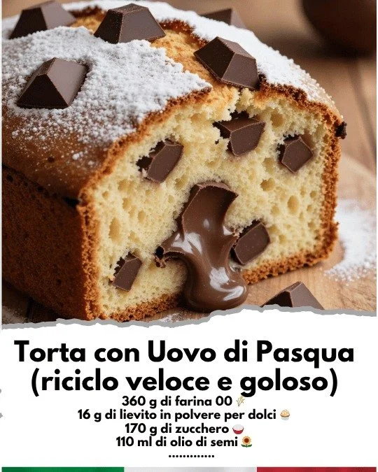 Torta con Uovo di Pasqua decorata per Pasqua