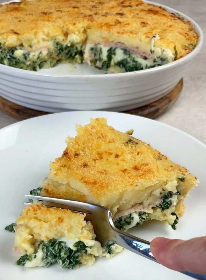 Torta di patate con ricotta e spinaci, un piatto gustoso e nutriente