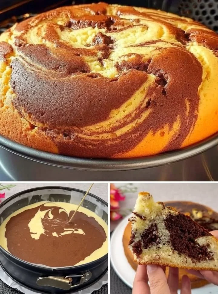 Torta Marmorizzata alla Marmellata di Ciliegie servita su un piatto elegante