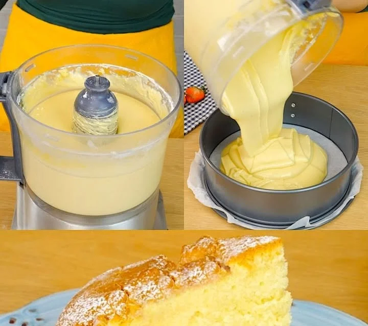 Fetta di Torta Nuvola, un dolce soffice e leggero con una bella crema.
