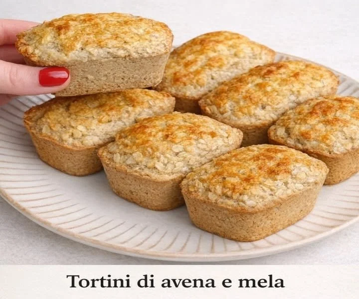 Tortini di Avena e Mela freschi e golosi, perfetti per una merenda sana
