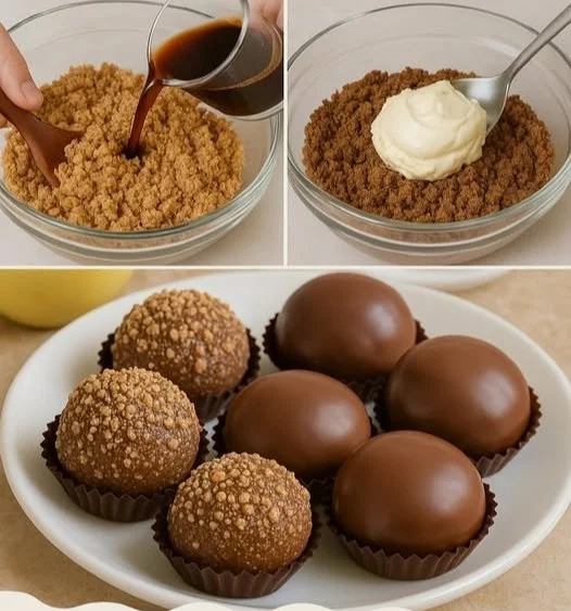 Truffles di mascarpone e savoiardi al caffè, dolce italiano irresistibile