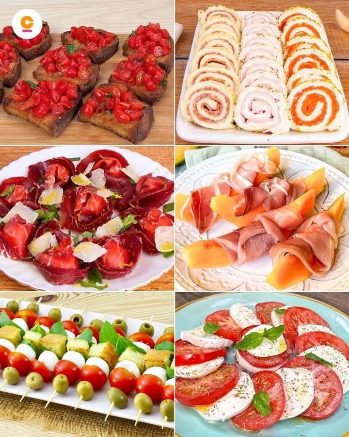 Antipasti estivi freschi e gustosi senza l'uso del forno