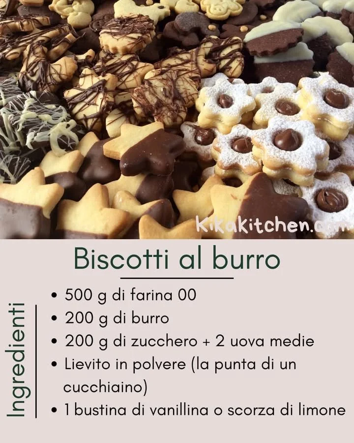 Biscotti al burro preparati con il Bimby, dolci e croccanti.
