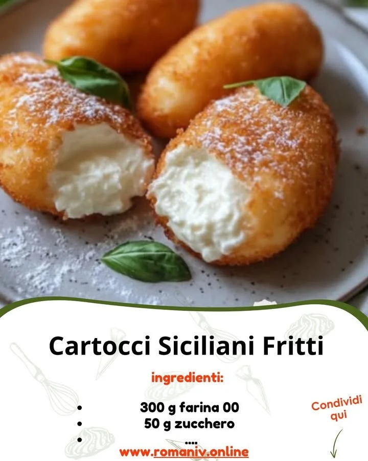Cartocci Siciliani Fritti: dolci tradizionali siciliani ripieni