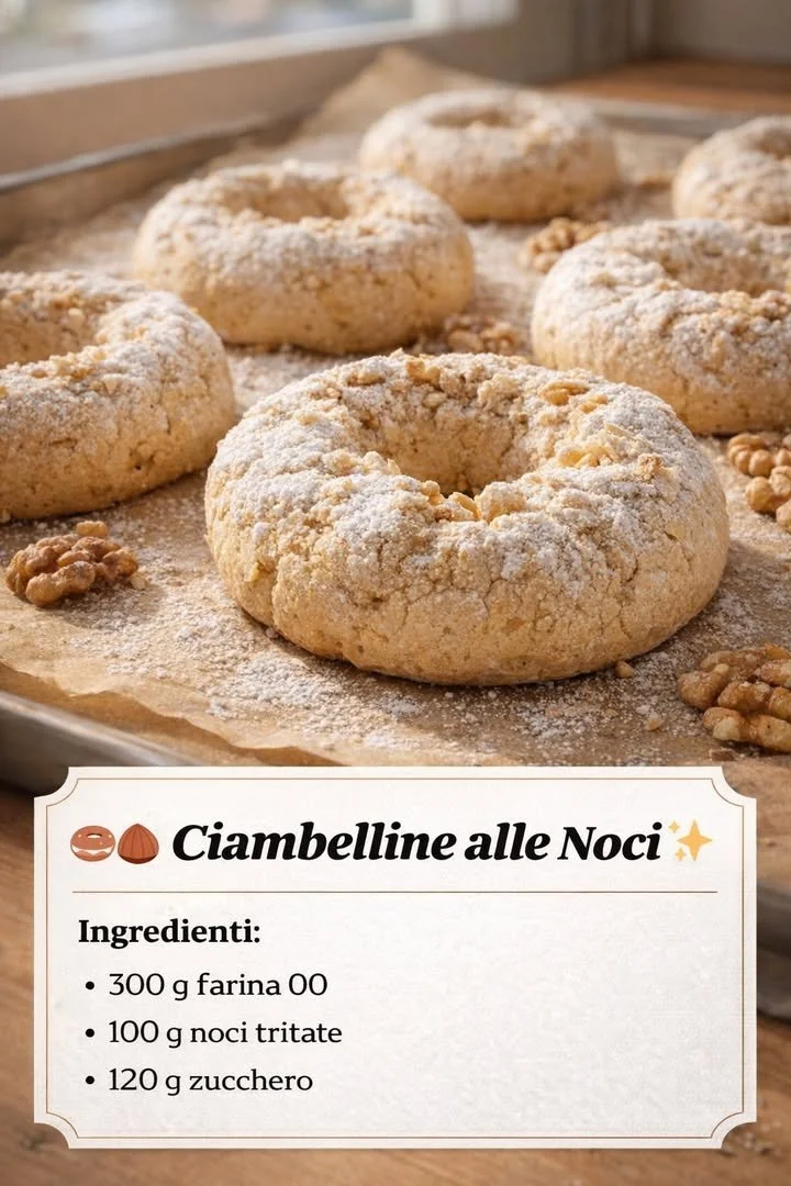 Ciambelline dolci appena sfornate su un piatto decorato