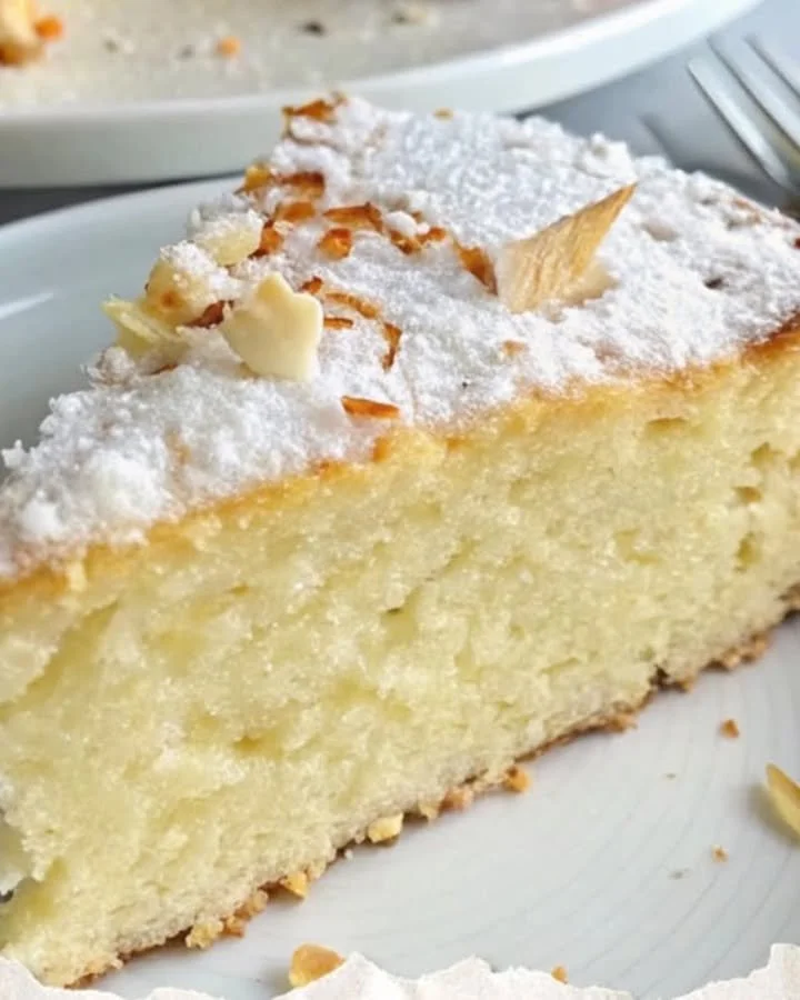 Torta al cocco e yogurt greco senza farina, dolce e sano.