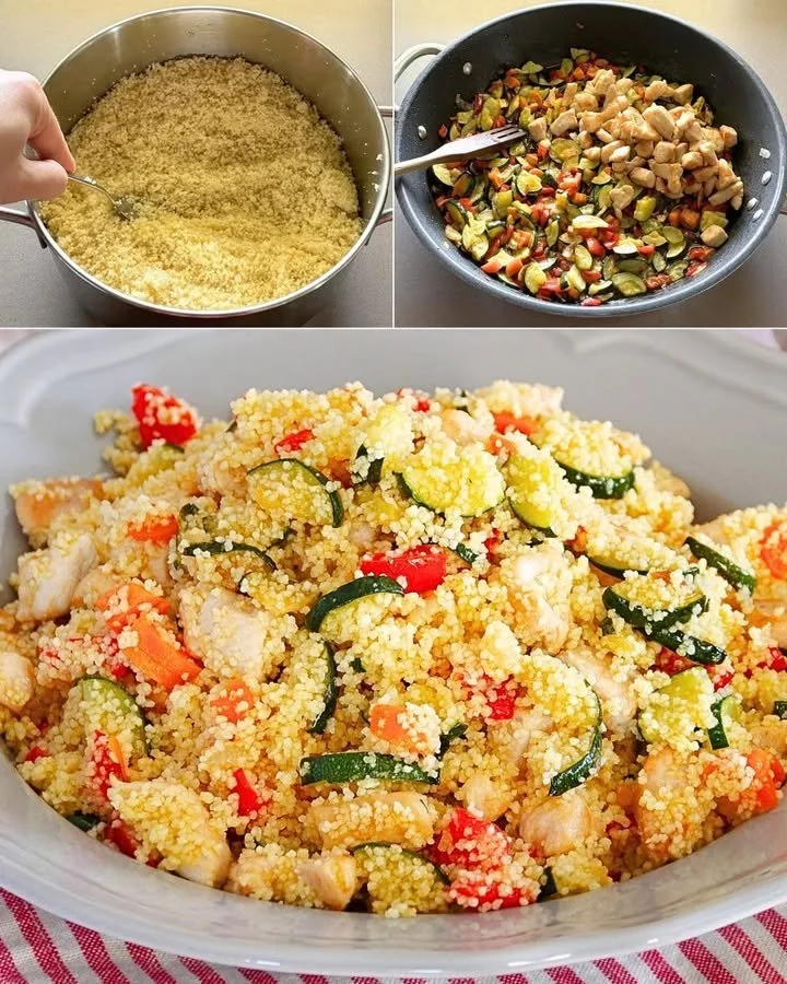 Couscous fresco e colorato, ideale per piatti estivi gourmet