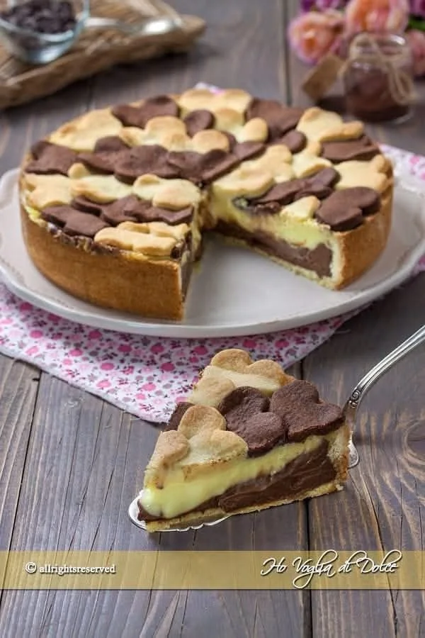 Crostata alla Doppia Crema con decorazione di frutta fresca