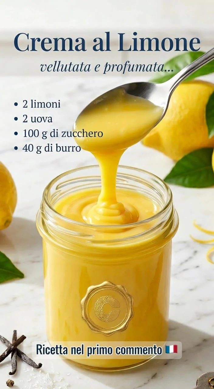 Pura crema al limone vellutata e deliziosa in una ciotola.