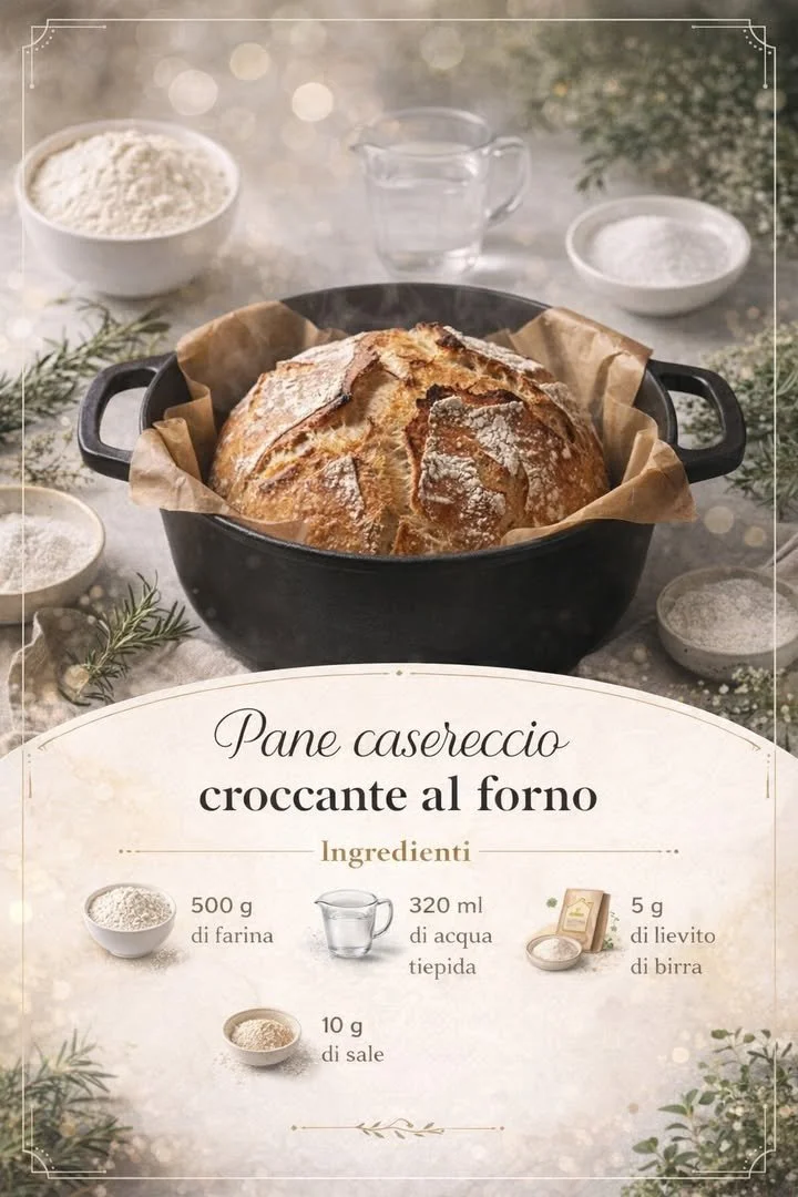Il profumo del pane fresco nel forno riempie la casa di un'atmosfera accogliente.