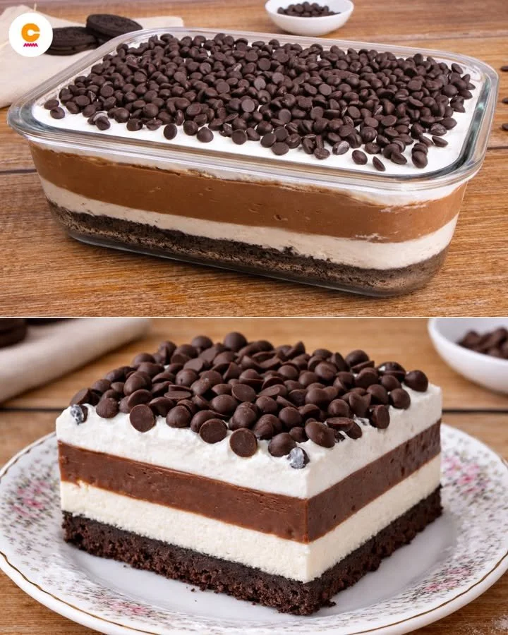 Deliziosa lasagna al cioccolato senza cottura, dessert innovativo e gustoso.
