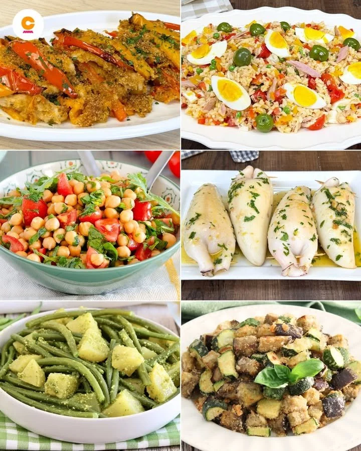 Esempio di un menu settimana ricco di ricette deliziose e sane.