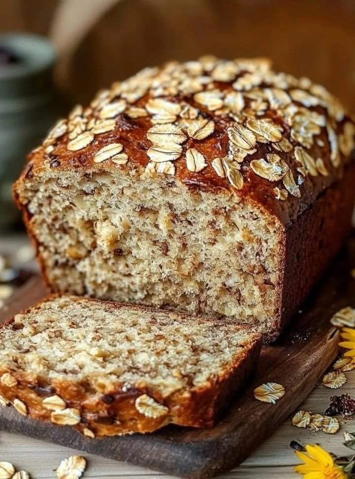 Pane di Avena e Banana Senza Farina freshly baked