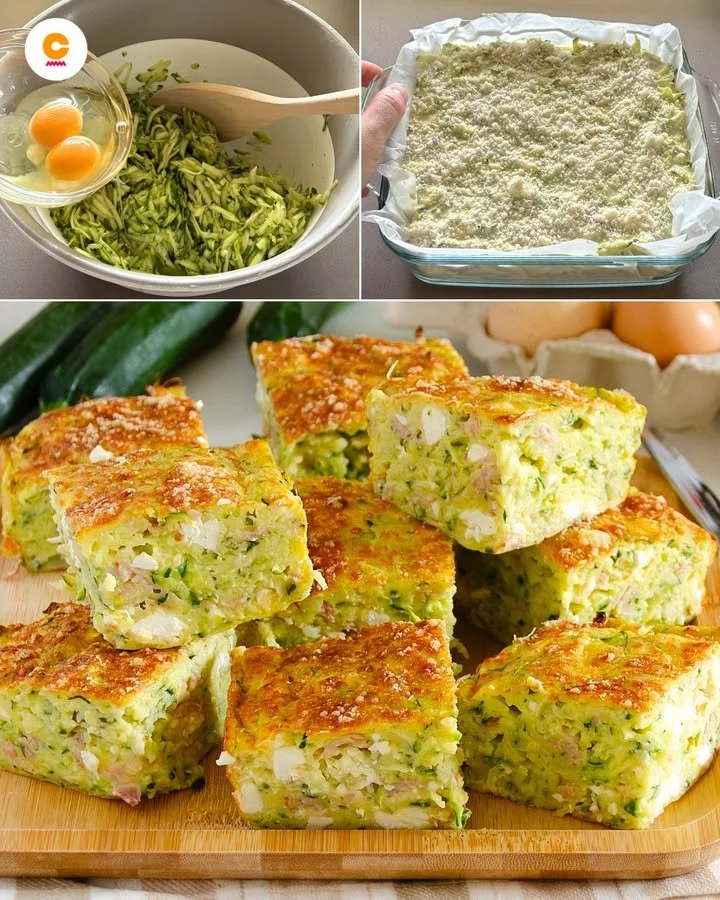 Ricetta Quadrotti di Zucchine fresche e gustose