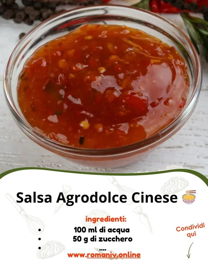 Ricetta Salsa Agrodolce Cinese per piatti asiatici deliziosi.