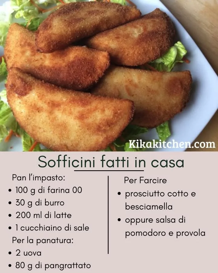 Sofficini fatti in casa, croccanti e gustosi, pronti da gustare.
