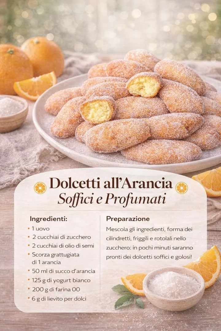 Dolci morbidi profumati all'arancia, perfetti per colazioni lente e chiacchierate.