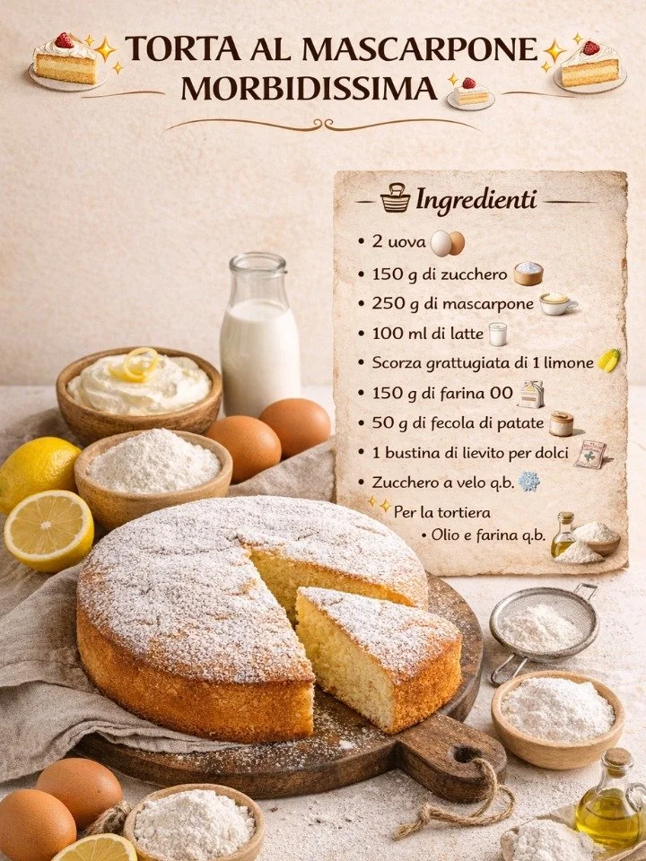 Torta al mascarpone morbidissima decorata con frutta fresca
