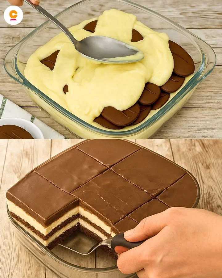 Fetta di Torta Golosa Senza Cottura con decorazioni di frutta fresca