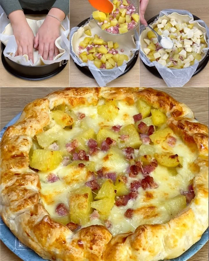 Torta Salata Salva Cena preparata con ingredienti freschi e colorati