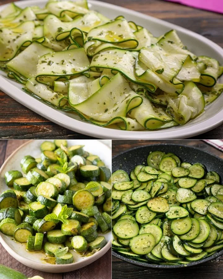 Contorni facili e veloci di zucchine pronte in pochi minuti