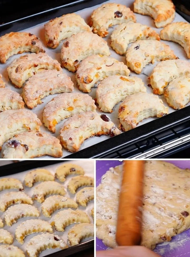 Biscotti freschi e croccanti appena sfornati
