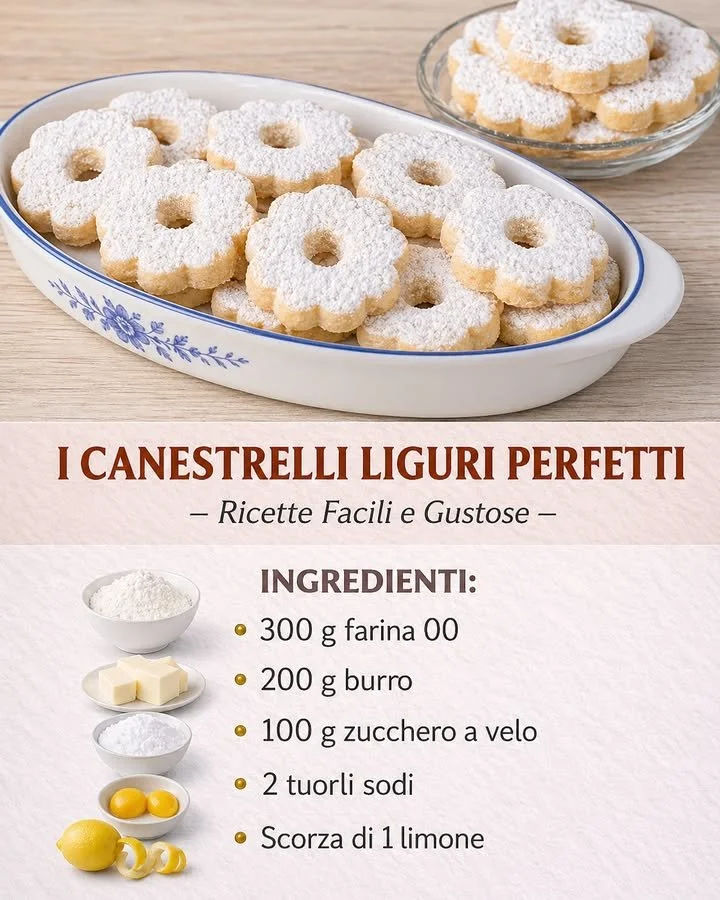 Canestrelli Liguri, dolcetti tipici della Liguria, confezionati con amore.