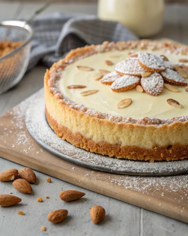 Crostata Morbida con Crema e Mandorle, un dolce irresistibile e soffice.