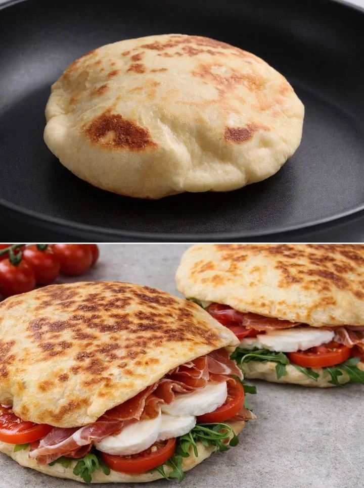Pane in Padella appena sfornato e dorato