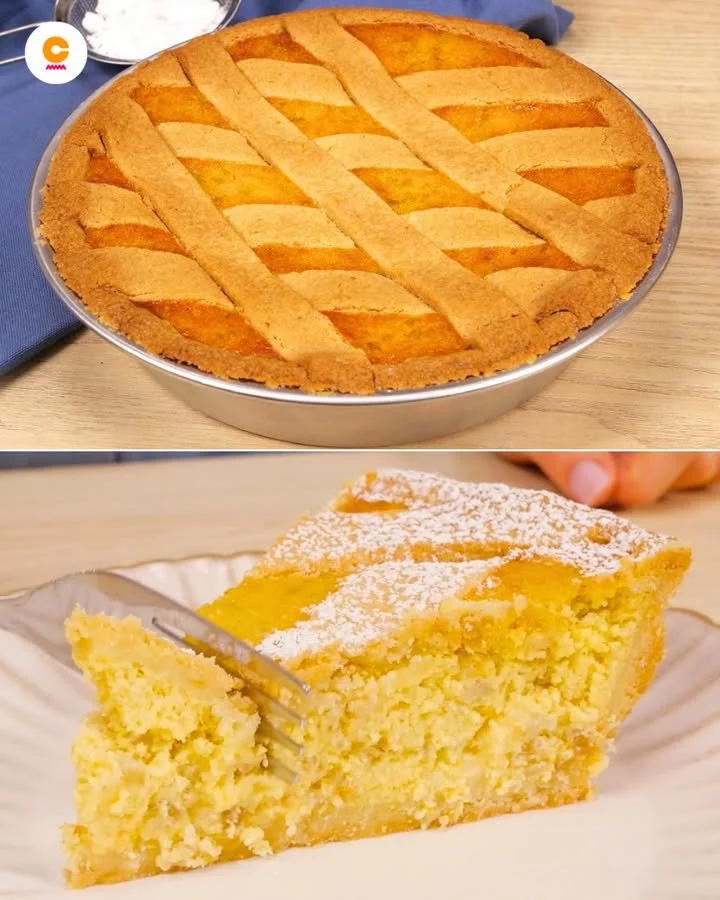 Deliziosa Pastiera di Pasqua, dolce tradizionale napoletano con ricotta e grano.