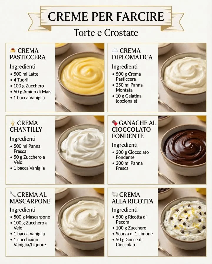 Creme vellutate per dolci indimenticabili in cucina